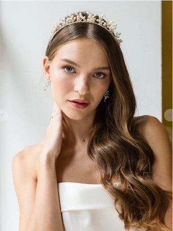 Brides & Hairpins Xylia Crown #0 default Silver thumbnail