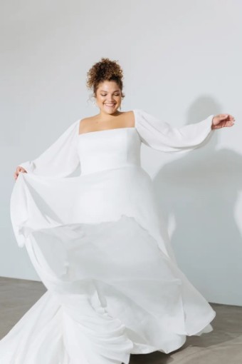 Jenny Yoo Louise 22180B #3 Winter White thumbnail