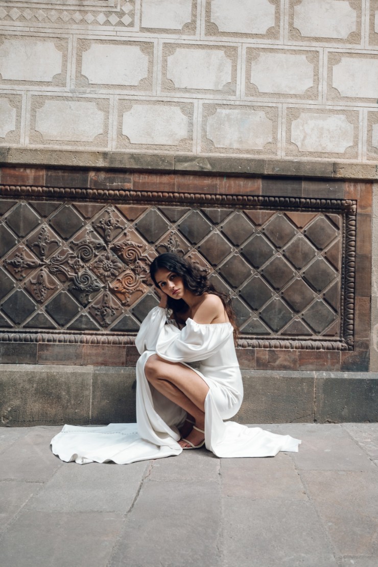 Jenny Yoo Luciana 224102B #1 Winter White picture