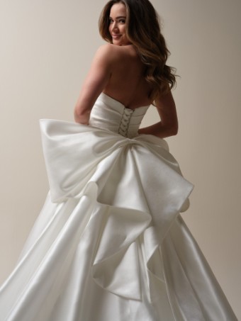 Maggie Sottero Aubrielle (Detachable Bow - Textured Satin) - Maggie Sottero Aubrielle (Detachable Bow - Textured Satin) - Maggie Sottero #2 default Diamond White thumbnail