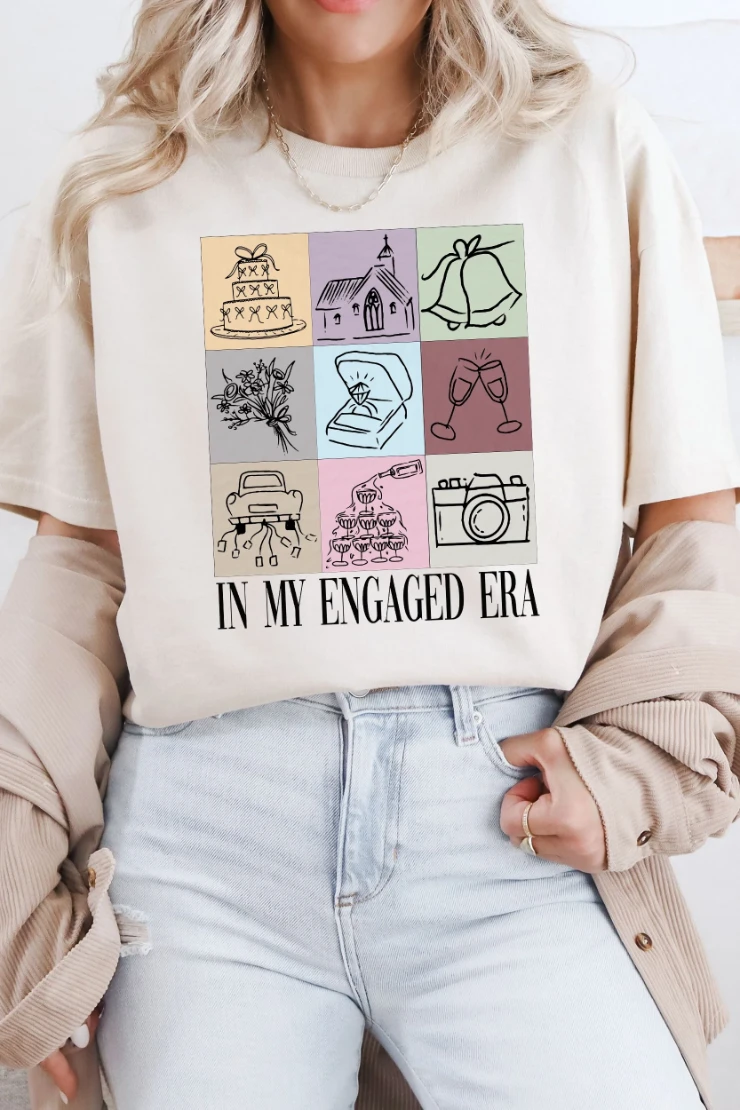 Heirloom Bridal #Engaged Era 2.0 T-Shirt - Heirloom Bridal Company Image