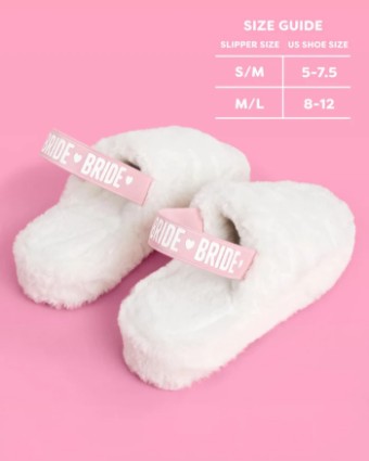 Faire Bride 2 Be Slippers #1 White thumbnail