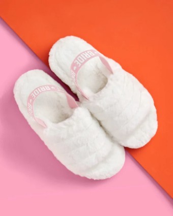 Faire Bride 2 Be Slippers #4 White thumbnail
