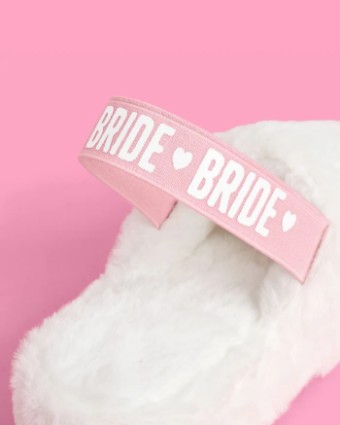 Faire Bride 2 Be Slippers #6 default White thumbnail