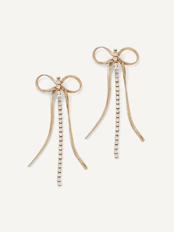 Olive & Piper Selene Bow Earrings #0 default Gold thumbnail