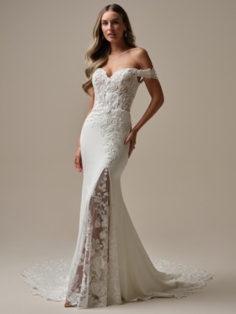 Rebecca Ingram Adeline 25RK278A01 #4 Ivory (gown with Natural Illusion) thumbnail