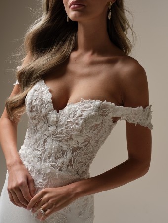 Rebecca Ingram Adeline 25RK278A01 $7 Ivory (gown with Natural Illusion) thumbnail