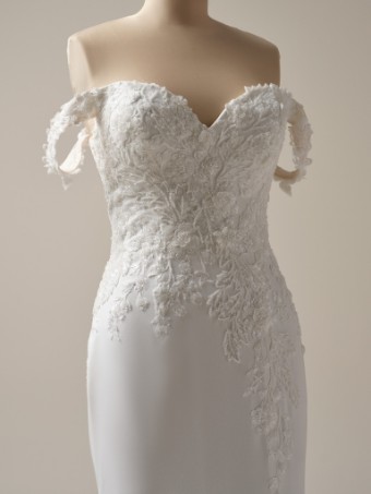 Rebecca Ingram Adeline 25RK278A01 #10 Ivory (gown with Natural Illusion) thumbnail
