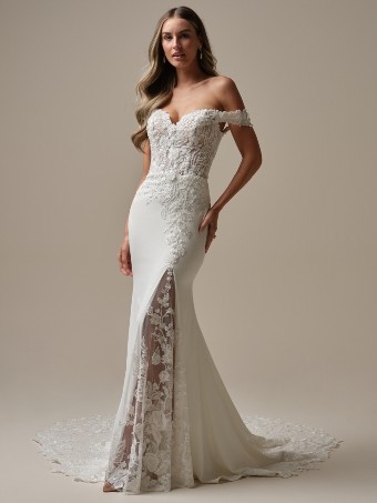 Rebecca Ingram Adeline 25RK278A01 $4 Ivory (gown with Natural Illusion) thumbnail