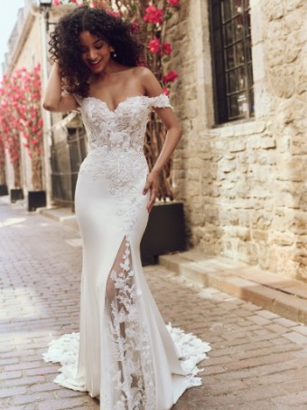 Rebecca Ingram Adeline 25RK278A01 #0 default Ivory (gown with Natural Illusion) thumbnail