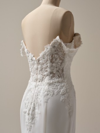 Rebecca Ingram Adeline 25RK278A01 #9 Ivory (gown with Natural Illusion) thumbnail