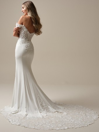 Rebecca Ingram Adeline 25RK278A01 $5 Ivory (gown with Natural Illusion) thumbnail
