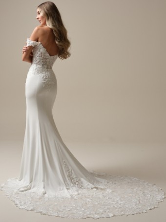 Rebecca Ingram Adeline 25RK278A01 #5 Ivory (gown with Natural Illusion) thumbnail