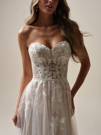 Rebecca Ingram Jalissa 25RC318B01 $6 Ivory over Blush (gown with Ivory Illusion) thumbnail
