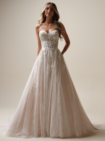 Rebecca Ingram Jalissa 25RC318B01 $7 Ivory over Blush (gown with Ivory Illusion) thumbnail
