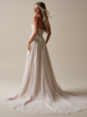 Rebecca Ingram Jalissa 25RC318B01 #8 Ivory over Blush (gown with Ivory Illusion) thumbnail