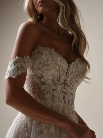 Rebecca Ingram Jalissa 25RC318B01 #9 Ivory over Blush (gown with Ivory Illusion) thumbnail