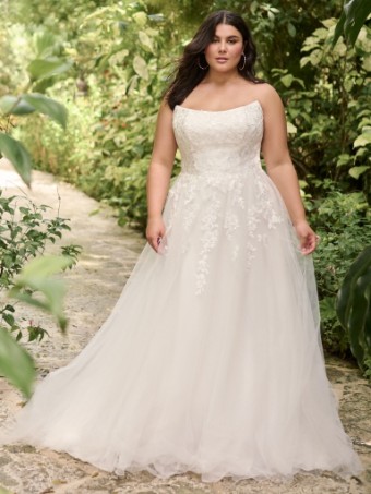 Rebecca Ingram Ventura 24RS179A01 #2 Ivory/ Silver Accent over Soft Blush thumbnail