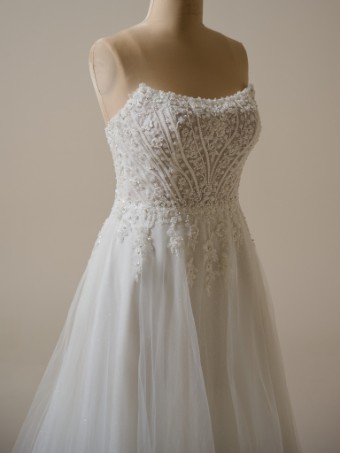 Rebecca Ingram Yvette 25RS340A01 #13 default Ivory (gown with Ivory Illusion) thumbnail