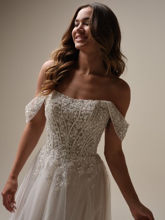 Rebecca Ingram Yvette 25RS340A01 $4 Ivory (gown with Ivory Illusion) thumbnail