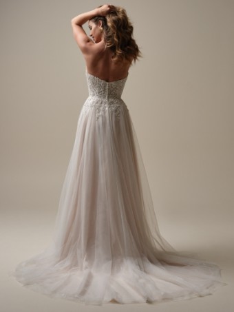 Rebecca Ingram Yvette 25RS340A01 #5 Ivory (gown with Ivory Illusion) thumbnail