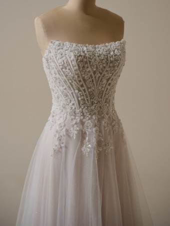 Rebecca Ingram Yvette 25RS340A01 #12 Ivory (gown with Ivory Illusion) thumbnail