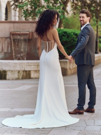 Rebecca Ingram Kailani 25RB343A01 #9 Ivory (gown with Natural Illusion) thumbnail