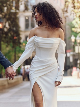 Rebecca Ingram Kailani 25RB343A01 #11 Ivory (gown with Natural Illusion) thumbnail