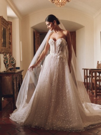 Sottero and Midgley Athlone 24SB753A01 #2 Ivory/ Silver thumbnail