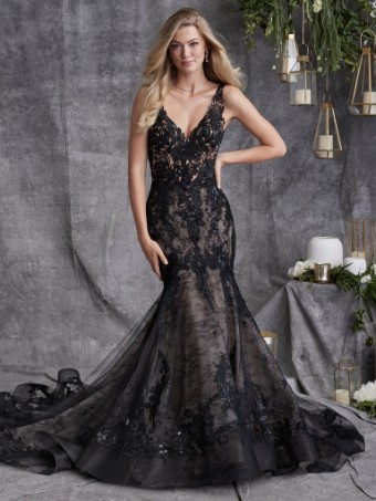 Sottero and Midgley Zander Lane 23SC140A01 #12 Black over Nude thumbnail