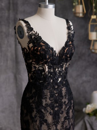 Sottero and Midgley Zander Lane 23SC140A01 #5 Black over Nude thumbnail