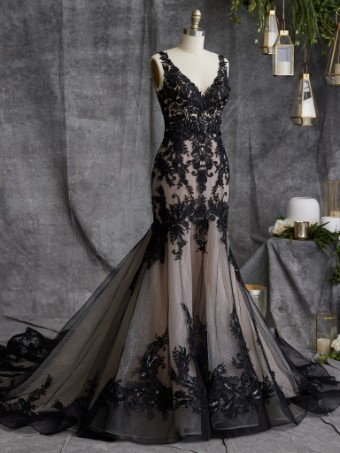 Sottero and Midgley Zander Lane 23SC140A01 #28 default Black over Nude thumbnail