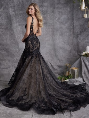 Sottero and Midgley Zander Lane 23SC140A01 #0 default Black over Nude thumbnail