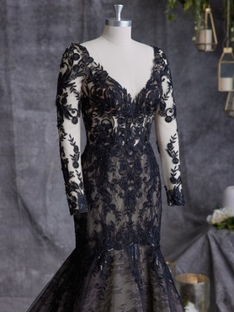 Sottero and Midgley Zander Lane 23SC140A01 #10 Black over Nude thumbnail