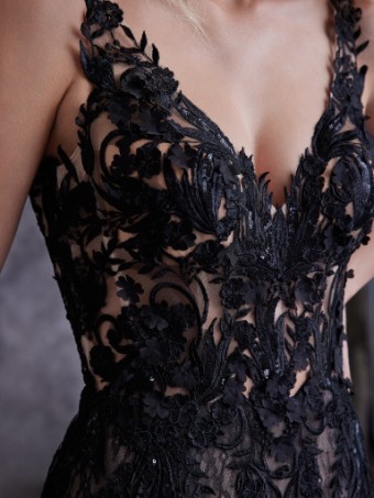 Sottero and Midgley Zander Lane 23SC140A01 #3 Black over Nude thumbnail