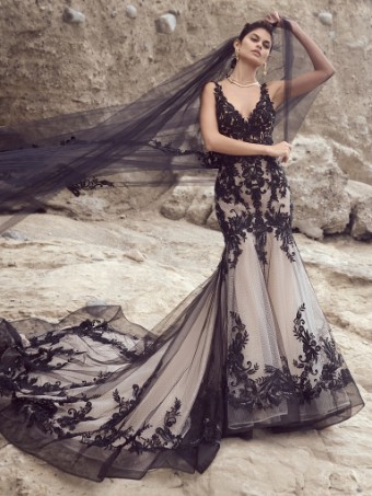 Sottero and Midgley Zander Lane 23SC140A01 #16 Black over Nude thumbnail