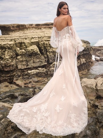 Sottero and Midgley Connor 24SC166A01 $1 Ivory/Pewter Accent over Nude (Gown with Natural Illusion) thumbnail