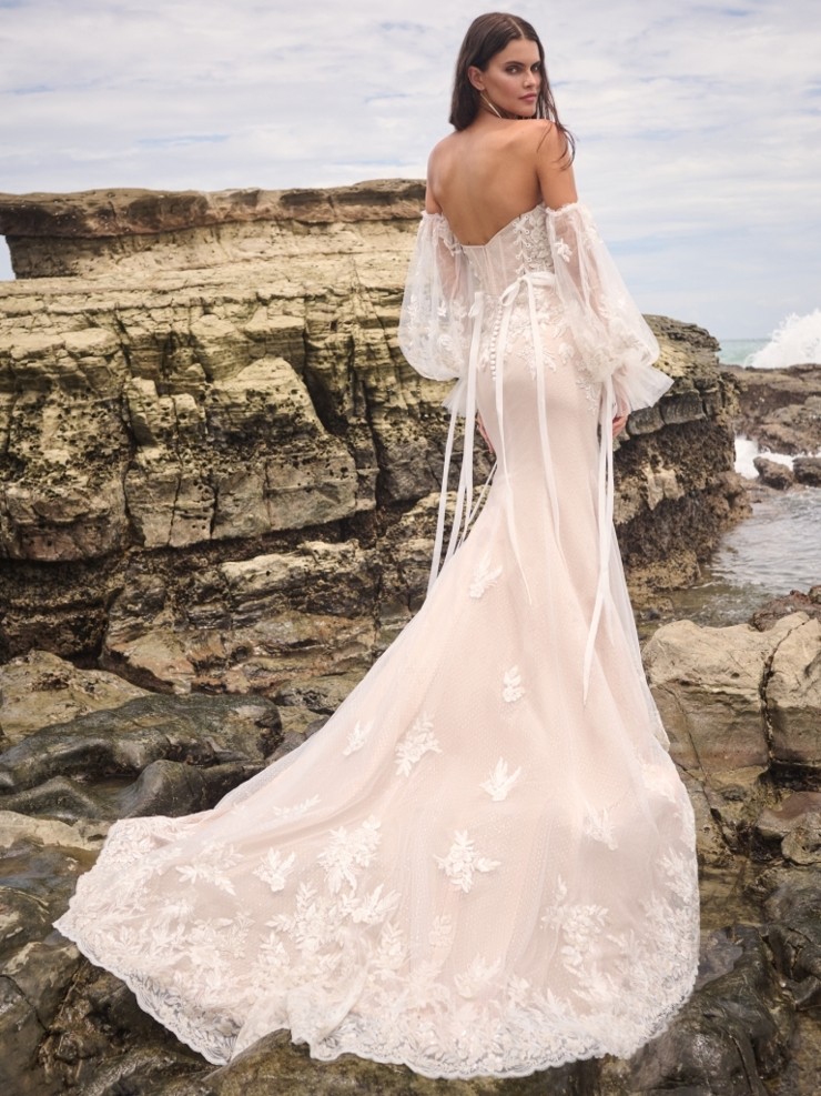 Sottero and Midgley Connor 24SC166A01 #1 Ivory/Pewter Accent over Nude (Gown with Natural Illusion) picture