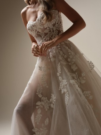 Sottero and Midgley Jenascia 25SW365A12 #2 Ivory/Silver Accent over Nude (gown with Natural Illusion) thumbnail