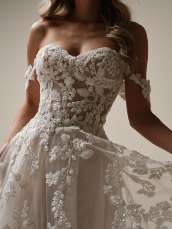 Sottero and Midgley Jenascia 25SW365A12 #4 Ivory/Silver Accent over Nude (gown with Natural Illusion) thumbnail