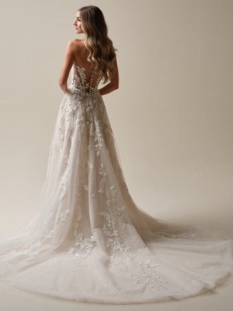 Sottero and Midgley Jenascia 25SW365A12 #6 Ivory/Silver Accent over Nude (gown with Natural Illusion) thumbnail