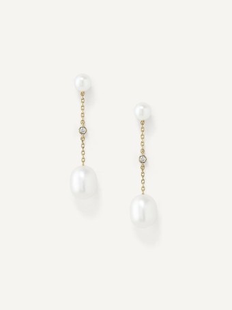 Olive & Piper Irina Freshwater Pearl Drops #2 default Gold thumbnail