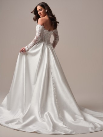 Maggie Sottero Takera Lane 25MB942A01 #1 All Ivory (gown with Ivory Illusion) thumbnail