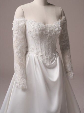 Maggie Sottero Takera Lane 25MB942A01 #8 All Ivory (gown with Ivory Illusion) thumbnail