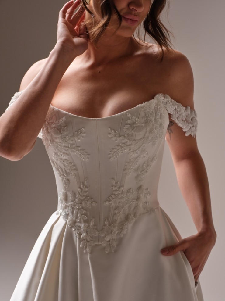 Sottero and Midgley Amadora Cap Sleeves - YYCS0+25SS853000 - Sottero & Midgley Amadora Cap Sleeves - YYCS0+25SS853000 - Sottero & Midgley #1 default Ivory picture