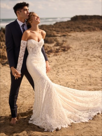 Maggie Sottero Dakota 25MB849A01 #0 default All Ivory (gown with Ivory Illusion) thumbnail