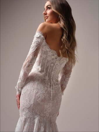 Maggie Sottero Takera 25MB941A01 #6 All Ivory (gown with Ivory Illusion) thumbnail