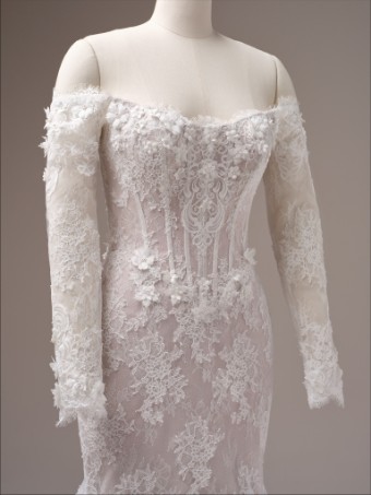 Maggie Sottero Takera 25MB941A01 #10 All Ivory (gown with Ivory Illusion) thumbnail