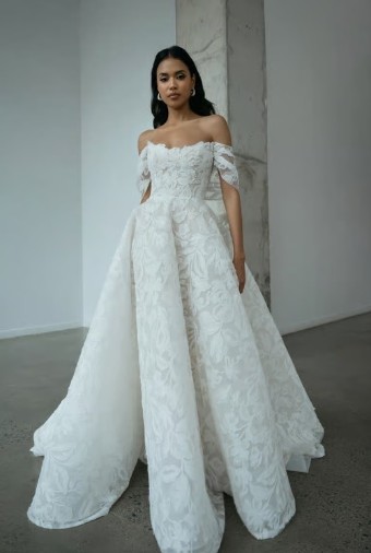Jenny Yoo Ezra 22442B #3 Ivory thumbnail