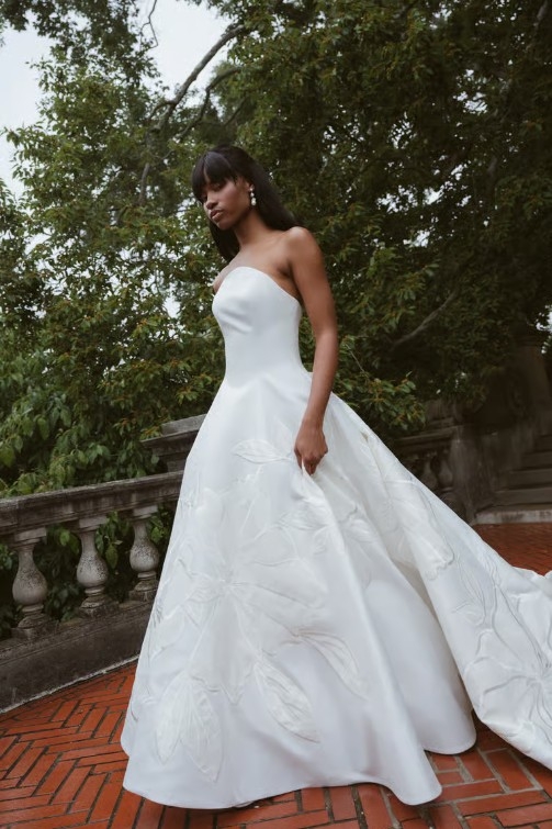 Jenny Yoo Maya with Applique 22522B #1 Ivory picture